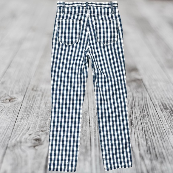 J. Crew ‘10” Vintage Straight Jean’ in Blue & White Gingham Size 27 - Picture 11 of 15